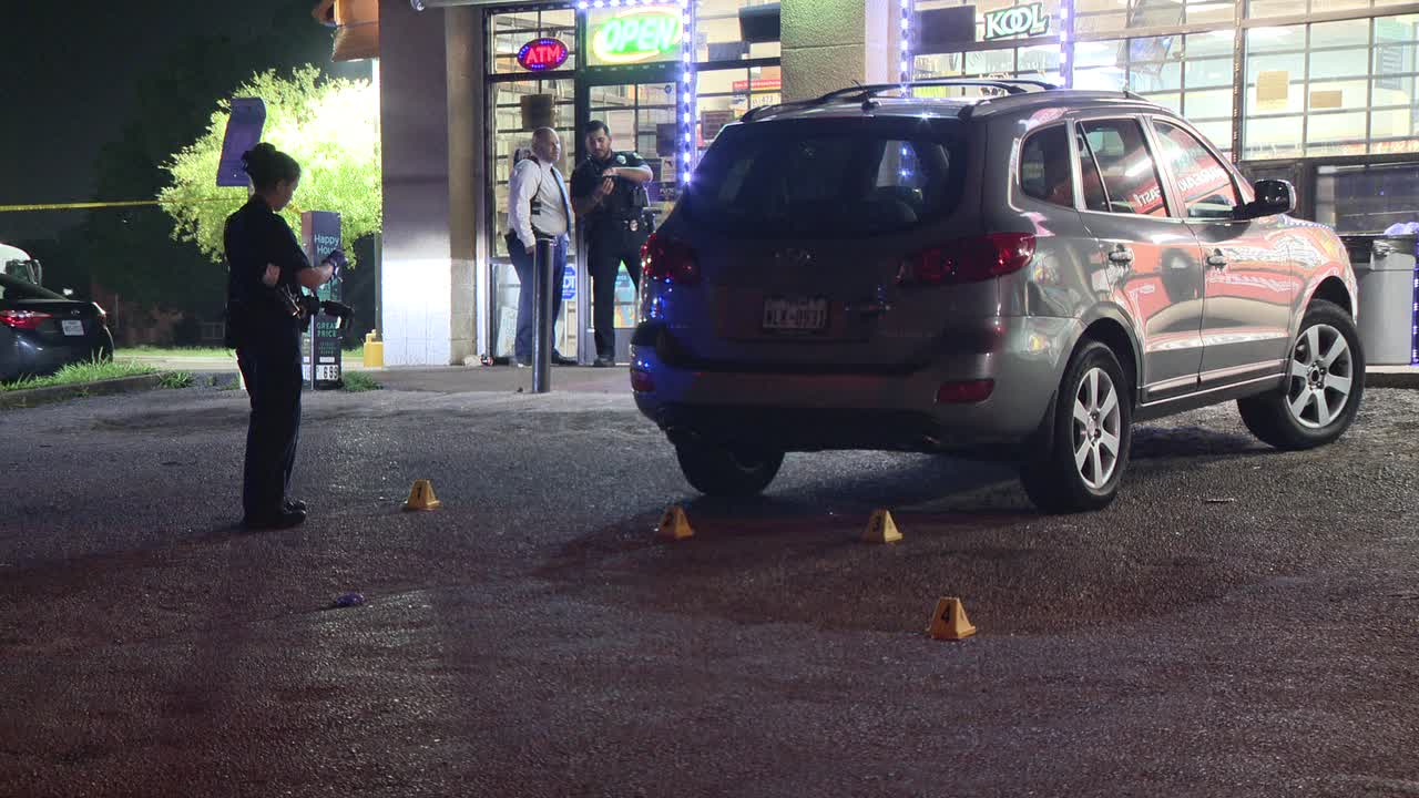 Dallas shooting: Man hospitalized after gunfire outside convenience store; suspect at large