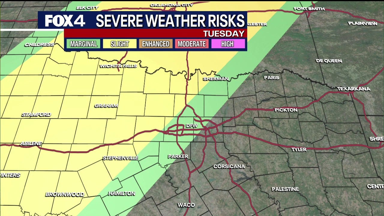 Dallas weather: Severe storms, hail and tornado risk return this week