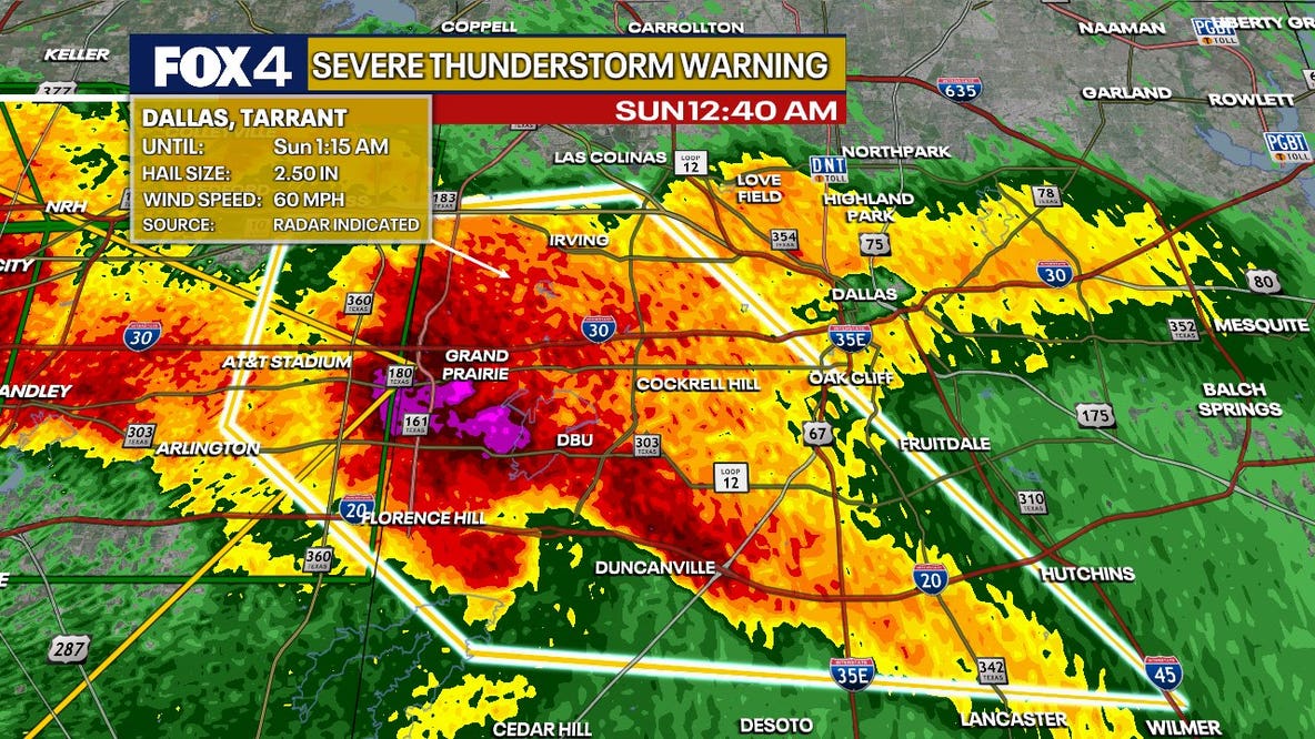 LIVE: Tornado watch in effect for much of North Texas; 1 confirmed dead