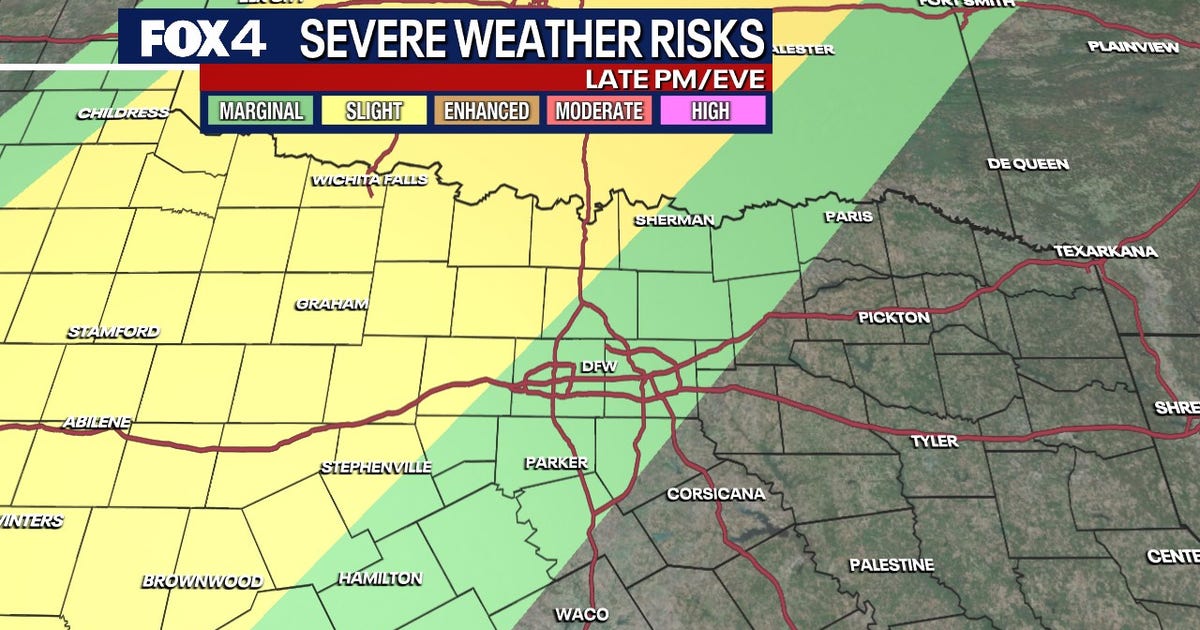 Dallas Weather: Severe storms, large hail threaten North Texas Tuesday ...