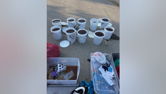 2 dead after Fort Worth crash with 10 buckets of liquid meth in van