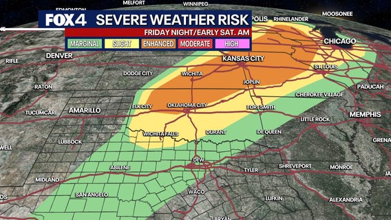 Dallas weather: Cold front brings severe storm threat and gusty winds this weekend