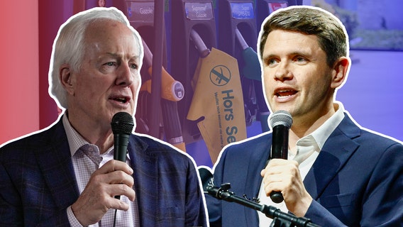 James Talarico calls for suspension of federal gas tax; John Cornyn calls move "short-sighted solution"