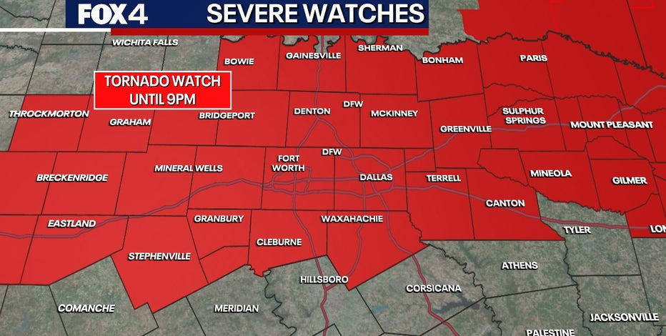 LIVE Dallas weather: Severe Thunderstorm Warning issued for Dallas and Tarrant counties