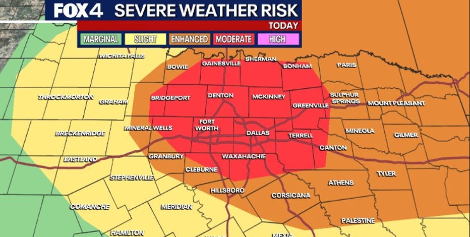 Dallas weather: Severe storm threat returns Tuesday with large hail, wind and tornado risks