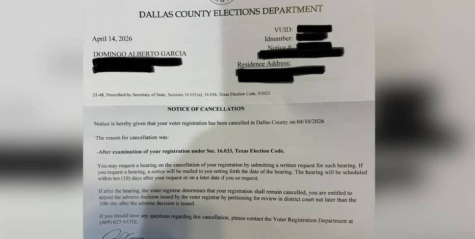 Dallas activist mistakenly declared dead, voter registration canceled