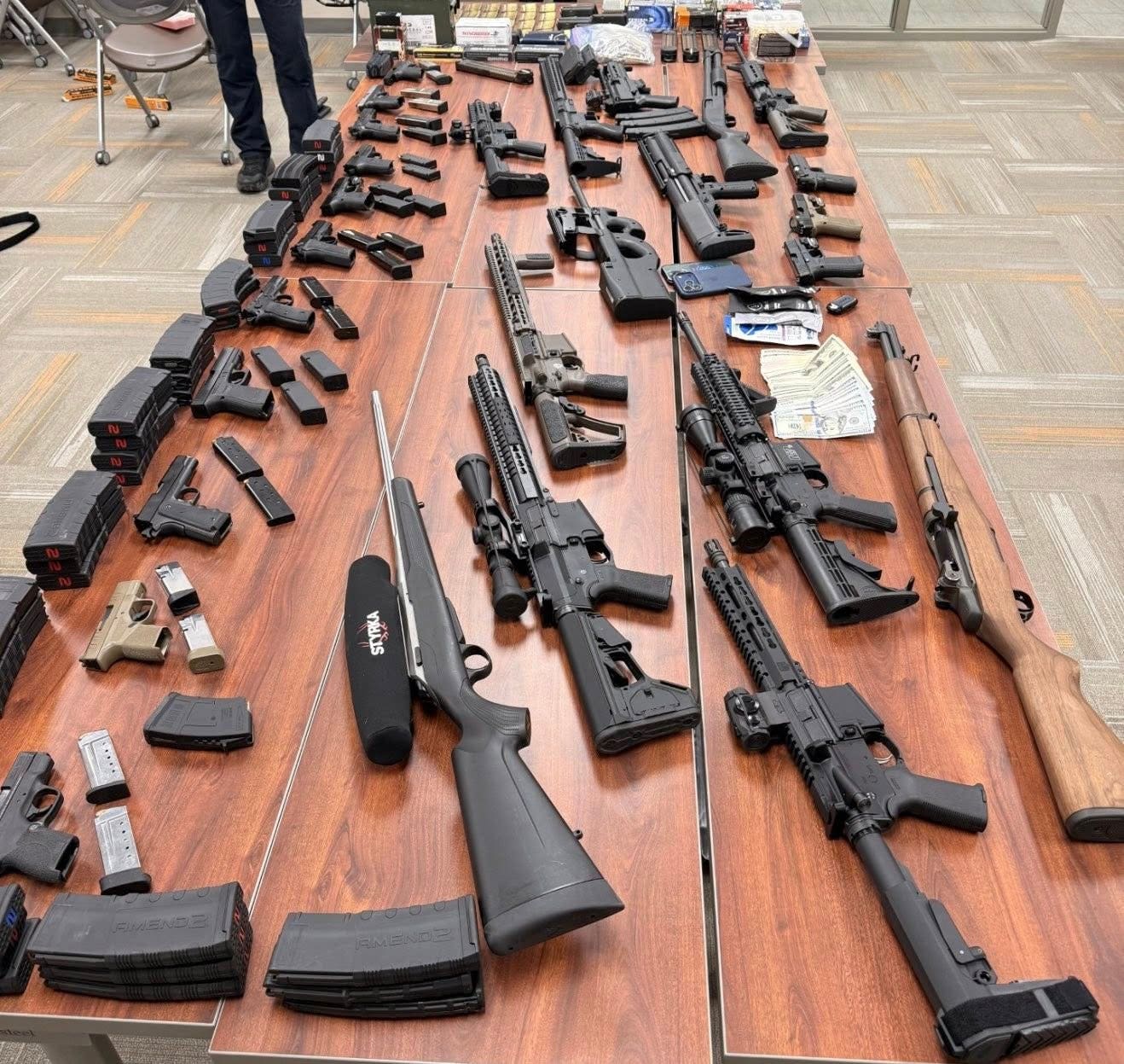 27 firearms recovered by Terrell Police after U-Haul traffic stop