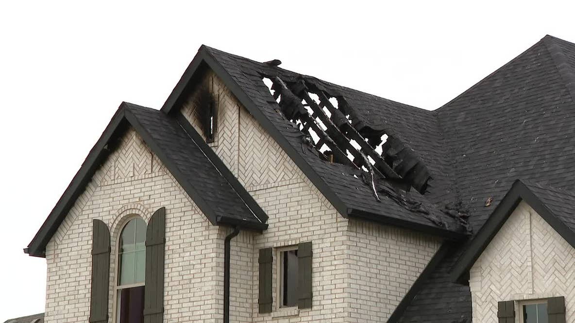 McKinney house fire caused by lightning strike during Tuesday’s storms