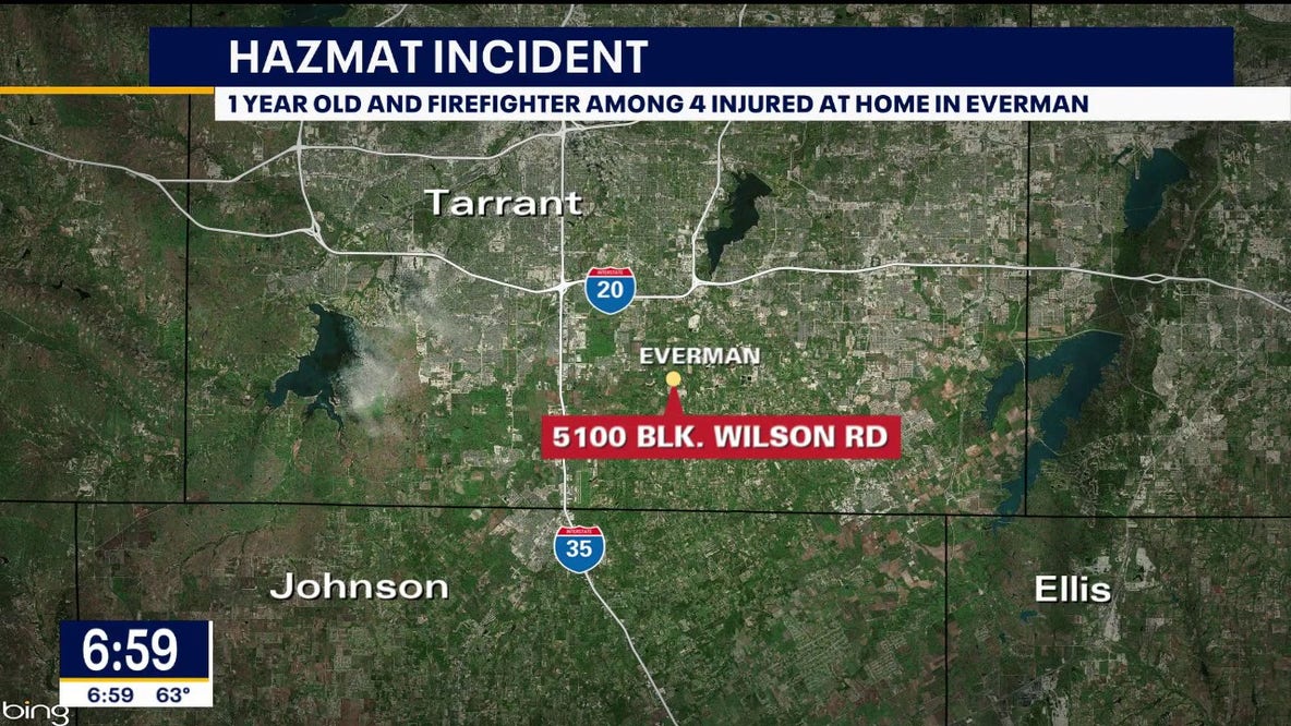Everman 1-year-old airlifted to hospital following hazmat incident
