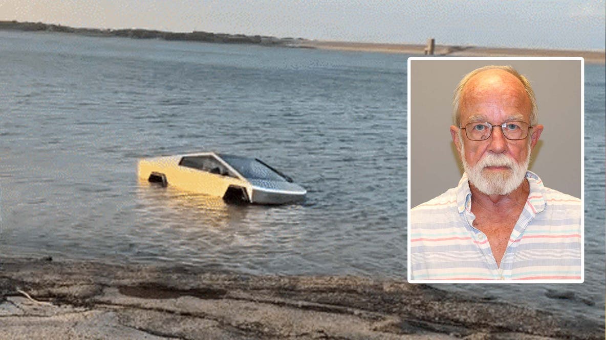 WATCH: Man arrested after driving Tesla Cybertruck into Grapevine Lake to test 'Wade Mode'