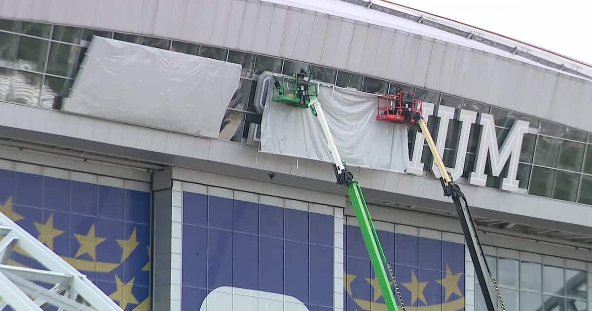 LOOK: AT&T Stadium begins covering sponsorship signage for FIFA World Cup