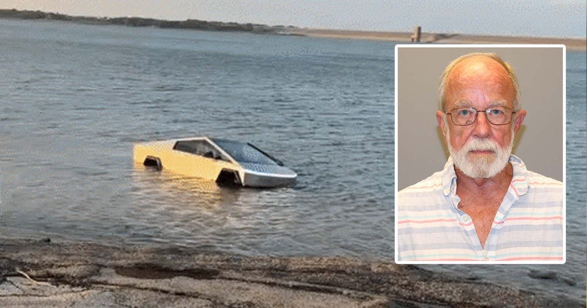 WATCH: Man arrested after driving Tesla Cybertruck into Grapevine Lake ...