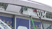 LOOK: AT&T Stadium begins covering sponsorship signage for FIFA World Cup