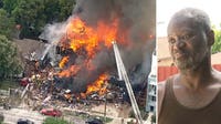 Dallas apartment explosion: man rescues young girl from fire