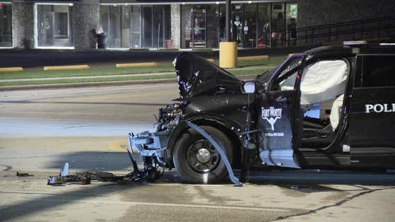 Fort Worth police vehicle involved in crash, one person in critical condition