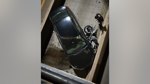 Dallas crash: Motorcyclist killed after hitting HOV wall, being struck by car