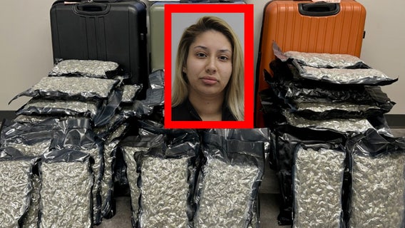 Woman arrested at Dallas Love Field after 75 pounds of marijuana spills from broken suitcase