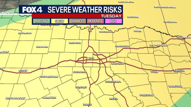 Dallas weather: Severe storms, large hail threaten DFW ahead of holiday weekend