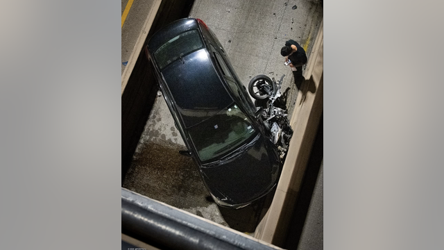 Dallas crash: Motorcyclist killed after hitting HOV wall, being struck by car