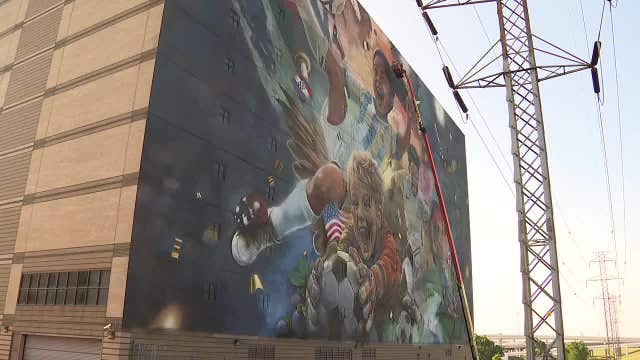 FIFA World Cup: 150-foot tall soccer mural completed in Dallas