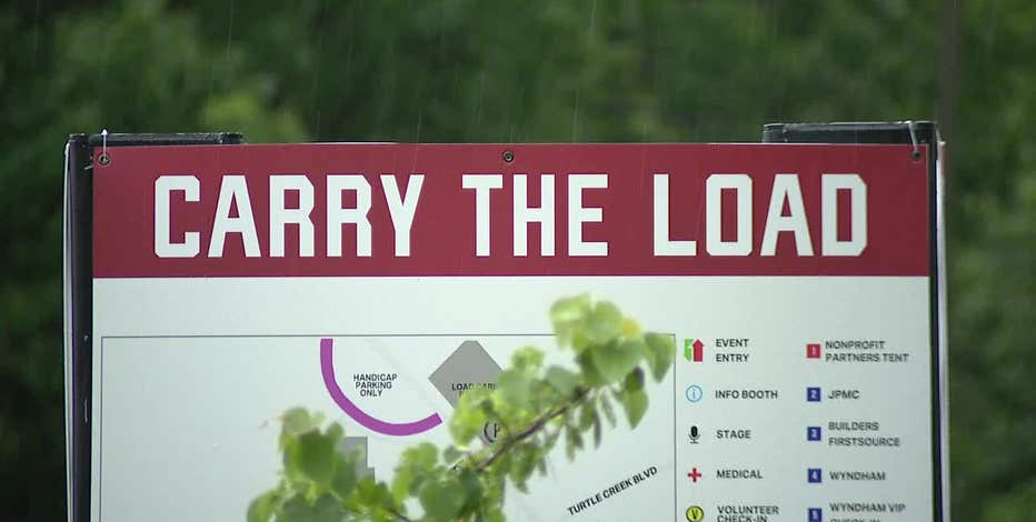 Memorial Day 2026: Carry The Load Memorial March continues through rain, lightning