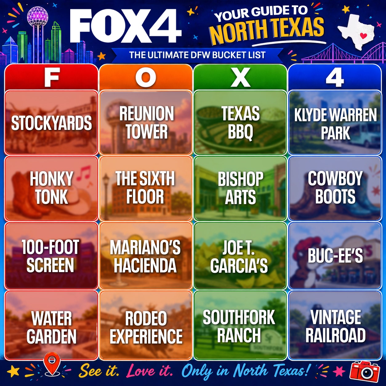 North Texas Bucket List Bingo: 16 experiences every World Cup visitor should try while they're in DFW