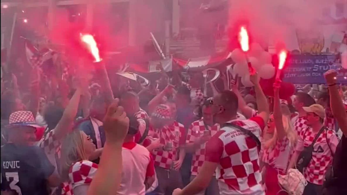 Croatia fans take over Texas for Downtown Dallas parade ahead of World Cup match