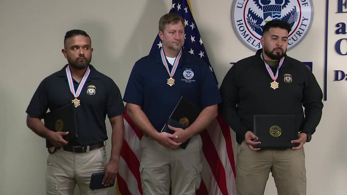 DHS Sec. honors officers involved in Sept. 2025 Dallas ICE facility attack