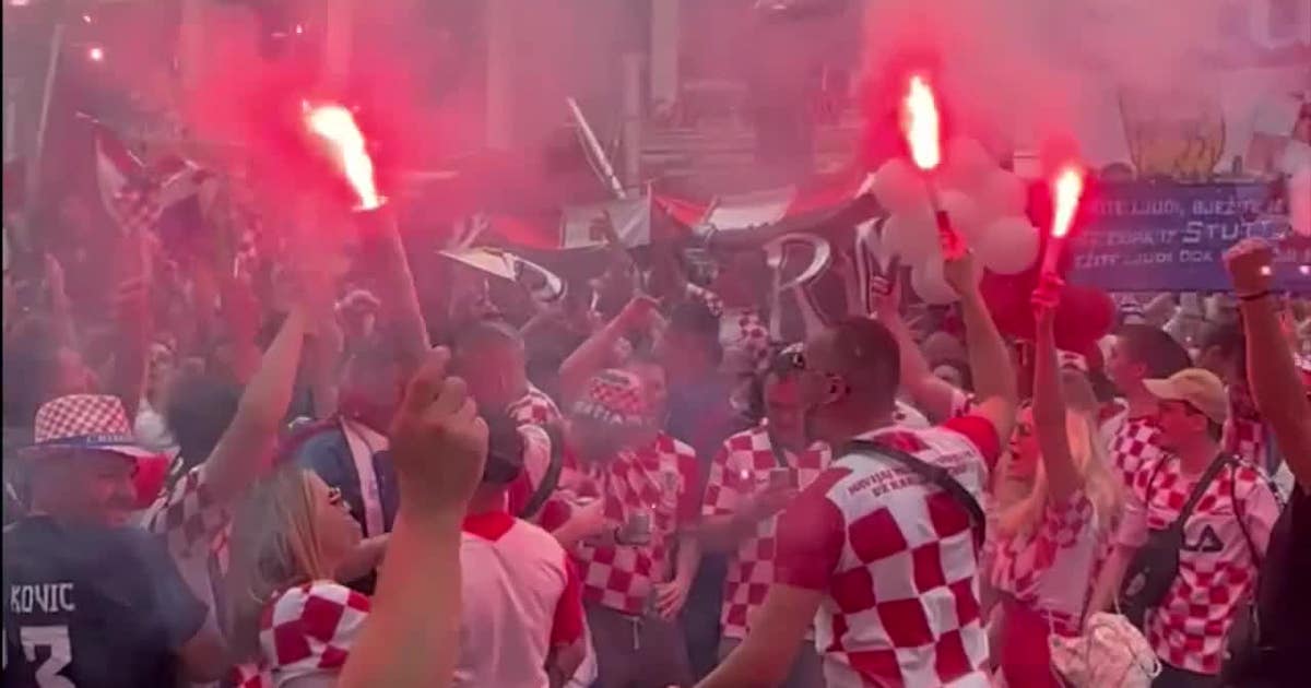 Croatia fans take over Texas for Downtown Dallas parade ahead of World Cup match
