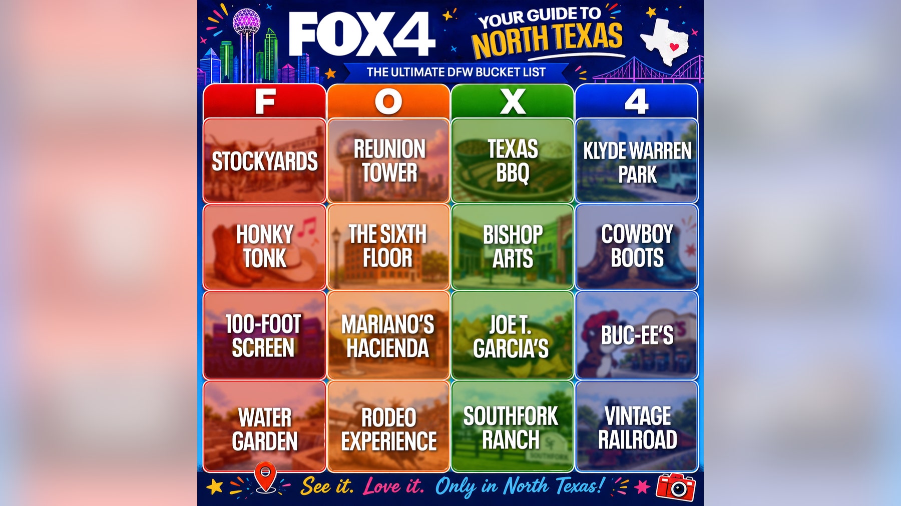 North Texas Bucket List Bingo: 16 experiences every World Cup visitor should try while they're in DFW