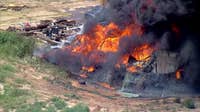 Welding sparks large warehouse fire at Forest Hill recycling plant, fire chief says