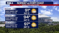 World Cup knockout match faces Texas heat; triple-digits in the forecast
