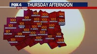 Dallas weather: Triple-digit heat index before storms hit North Texas this weekend