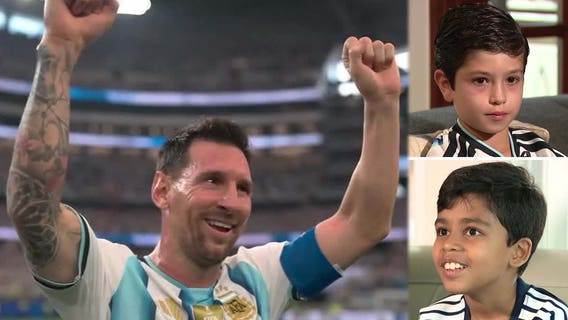 'This is so cool!' North Texas kids walk alongside Messi, Argentina during World Cup entrance