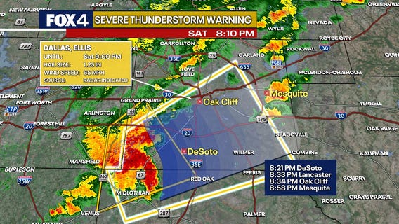 Dallas Weather: Warnings settle for Dallas-Fort Worth as strong storms move across