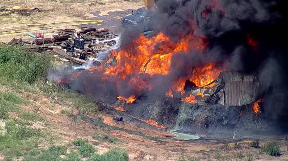 Welding sparks large warehouse fire at Forest Hill recycling plant, fire chief says