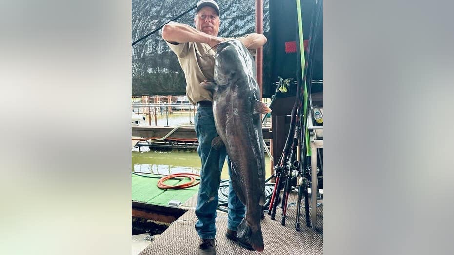 Angler reels in massive 75-pound catfish at Lake Texoma over Memorial Day weekend