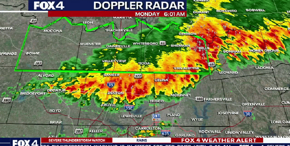 Dallas weather: Severe thunderstorm watch issued ahead of Monday’s match