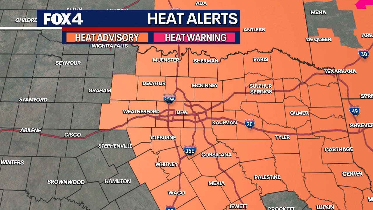 Dallas weather: Heat Advisory issued as triple-digit heat bakes North Texas