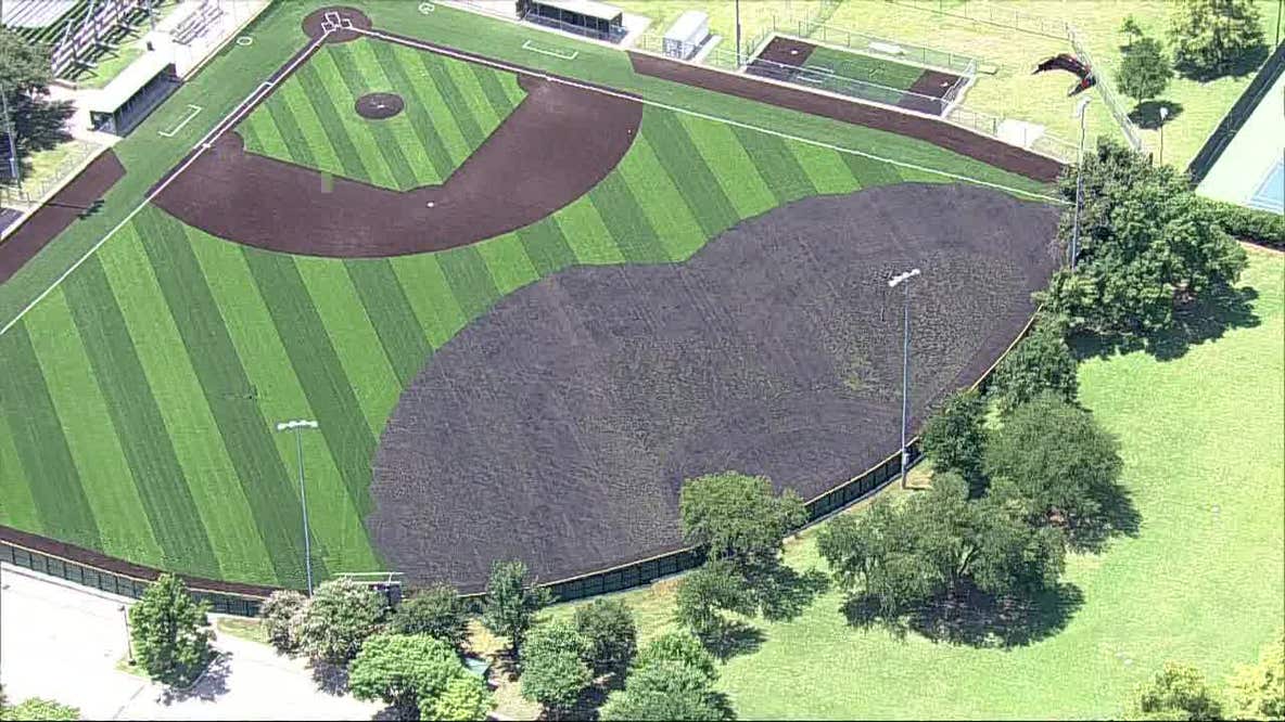 Fireworks to blame for fire that destroyed turf on Dallas baseball field