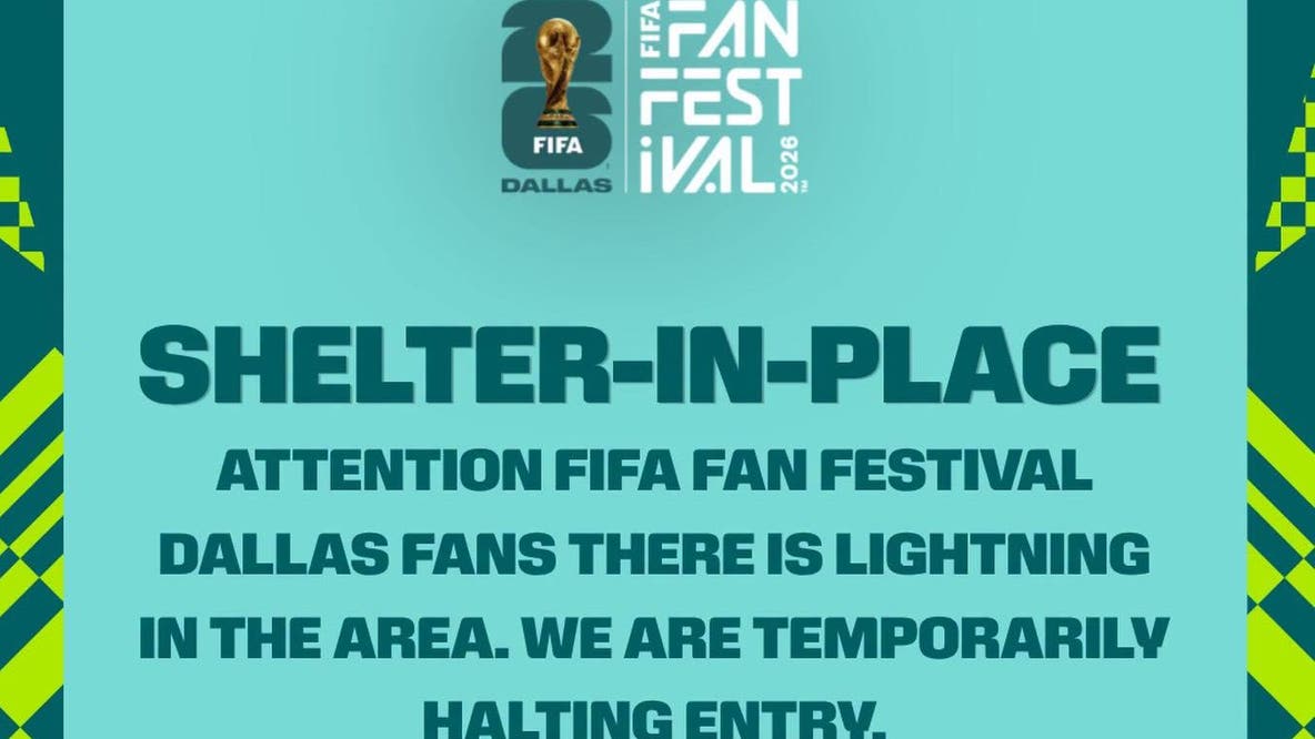 FIFA Fan Festival Dallas halts entry, orders fans to shelter from storms