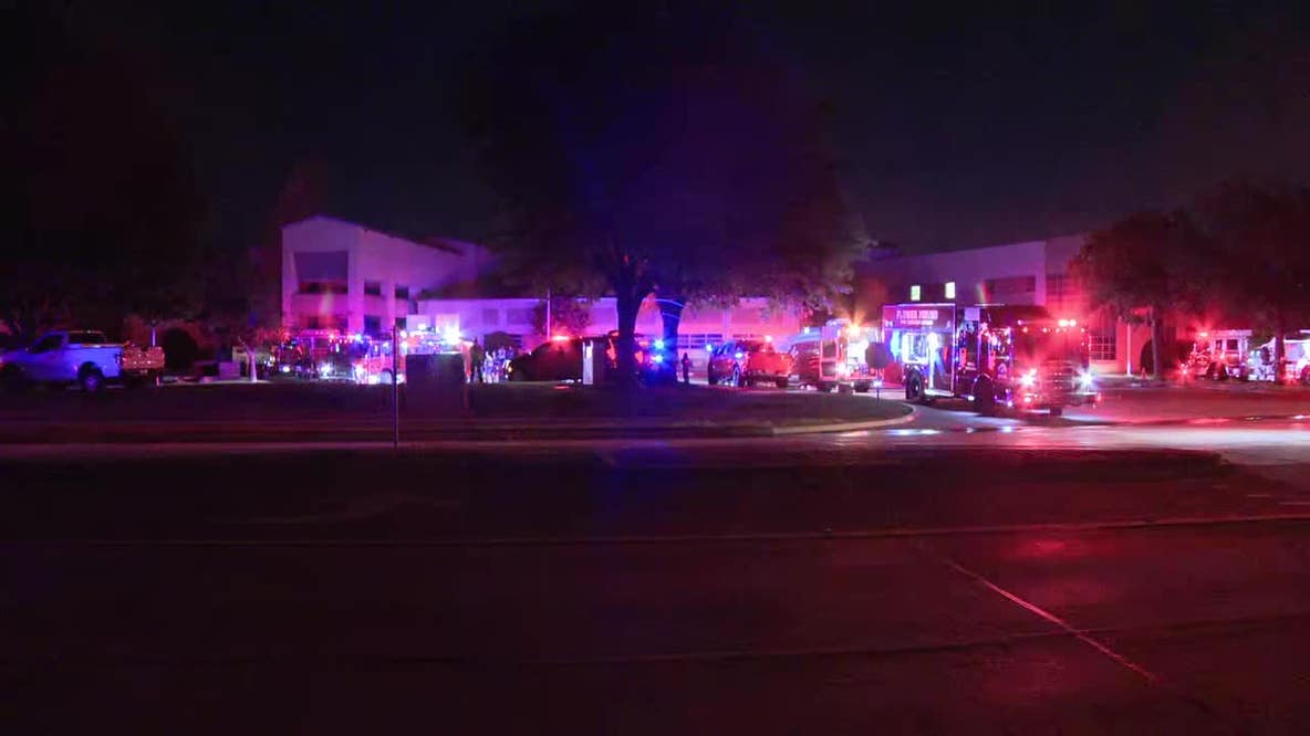 Three-alarm fire draws massive response to Killough High School in Lewisville