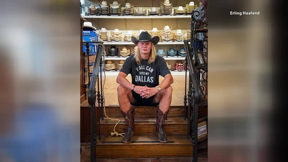 Erling Haaland’s Dallas Western wear purchase goes viral