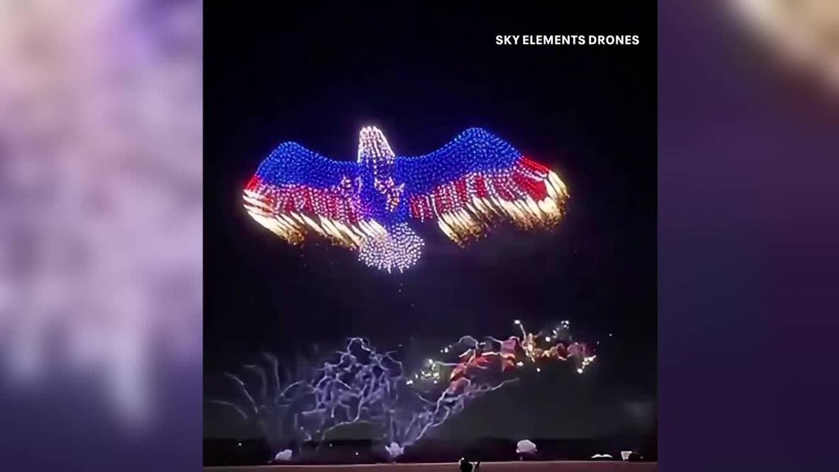 Mansfield hosts Fourth of July drone and fireworks show