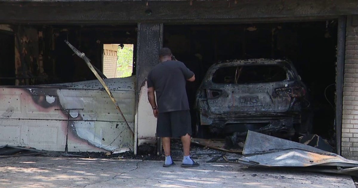 Fort Worth family home and vehicle destroyed in garage fire sparked by fireworks