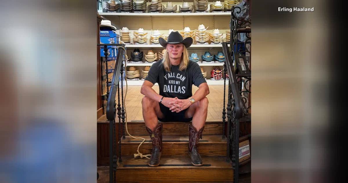 Erling Haaland's Dallas western wear trip sells out a shop