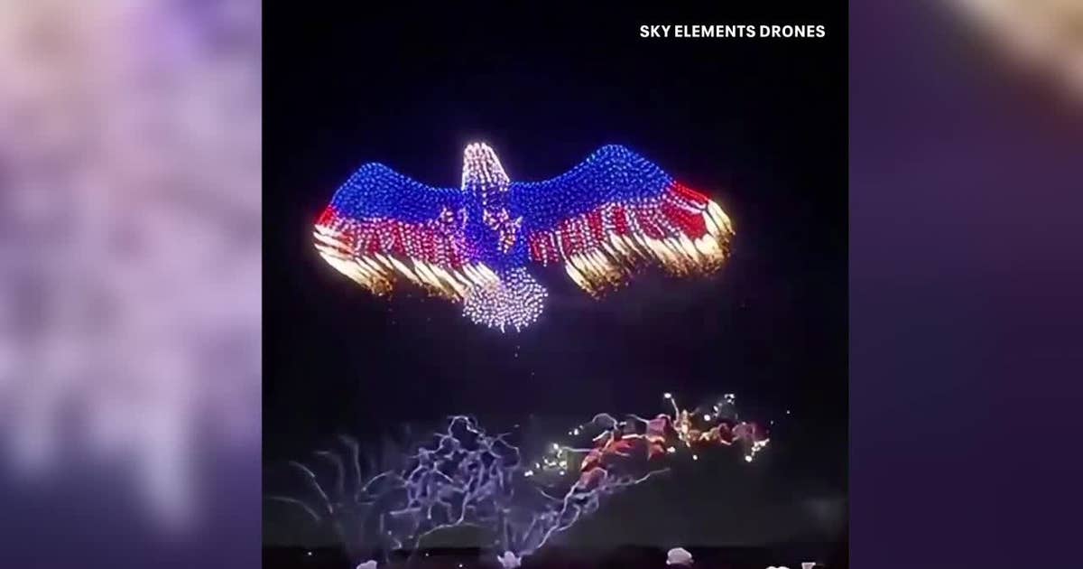 Mansfield hosts Fourth of July drone and fireworks show