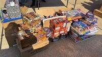 Dallas police and fire teams seize of nearly a ton of illegal fireworks