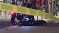 3 injured in downtown Dallas motorcycle crash