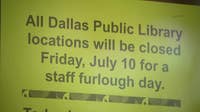 Residents lament Dallas public library closures on citywide furlough day